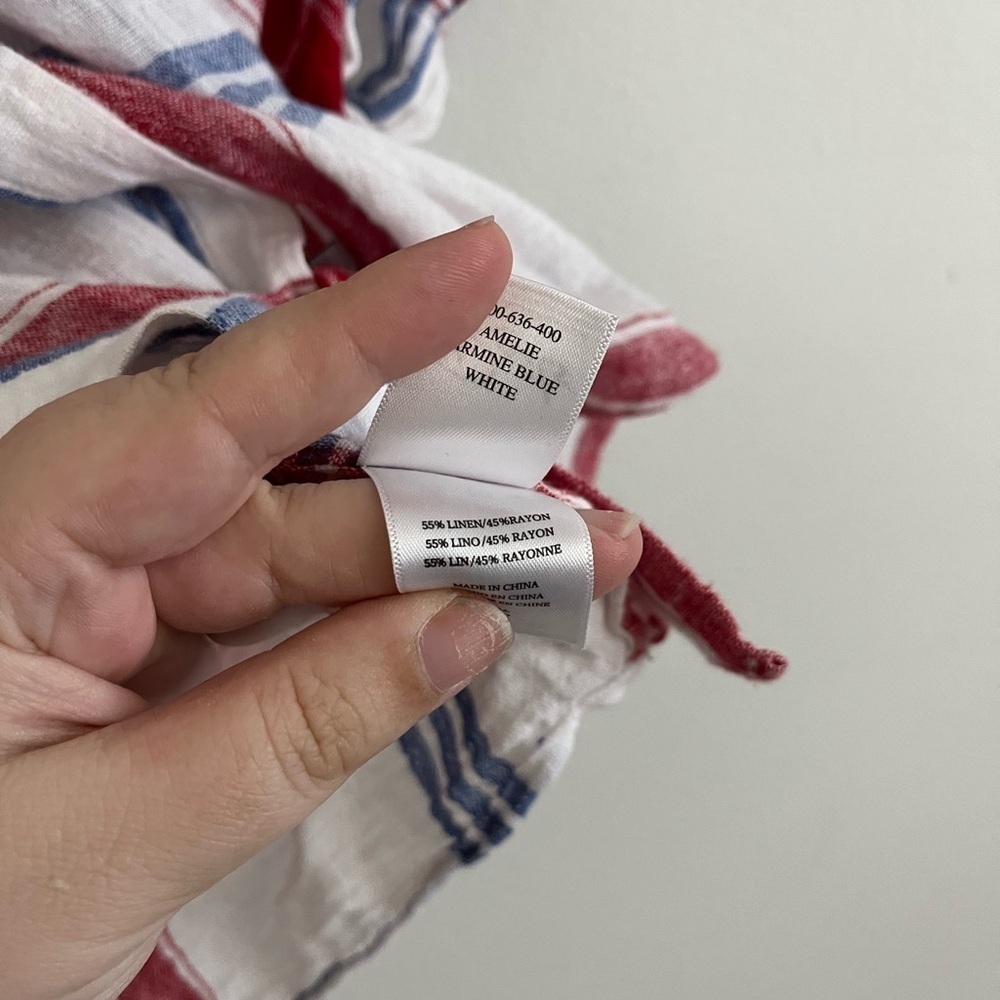 Rails Red White and Blue Plaid Short Sleeve Button Down - Picture 6 of 6